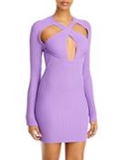 David Koma Twist Knit Mini Dress