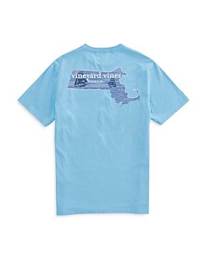 Vineyard Vines Boston Short Sleeve Painterly Icon Fill Pocket Tee