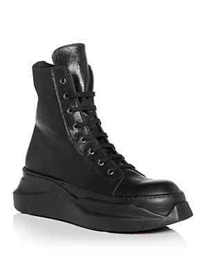Drkshdw Rick Owens Men's Abstract High Top Sneakers