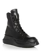 Drkshdw Rick Owens Men's Abstract High Top Sneakers