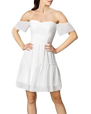 Dress The Population Justitia Off-the-shoulder Dress