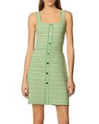 Sandro Lea Organic Cotton Blend Tweed Dress