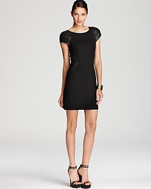 Erin Erin Fetherston Dress - Ponte With Faux Leather