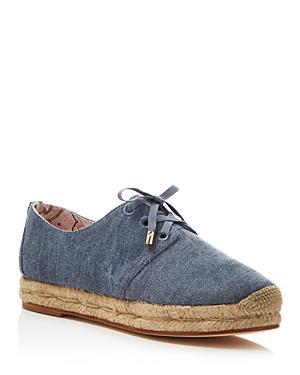 Joie Wallie Denim Lace Up Espadrille Flats