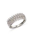 Bloomingdale's Diamond Chevron Ring In 14k White Gold, 0.75 Ct. T.w. - 100% Exclusive