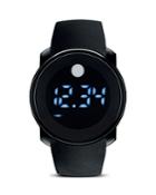Movado Bold Black Touch Screen Led Digital Display Watch, 45mm