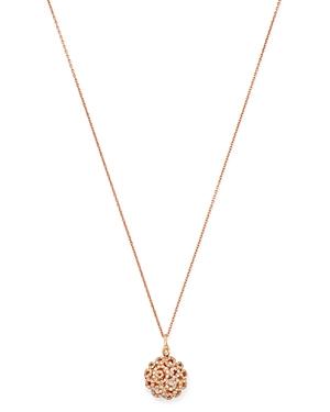 Roberto Coin 18k Rose Gold Mauresque Diamond Pendant Necklace, 16