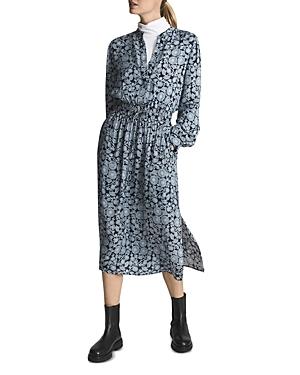 Reiss Trina Floral Print Midi Dress