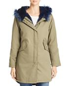 Kenneth Cole Faux-fur Trimmed Anorak