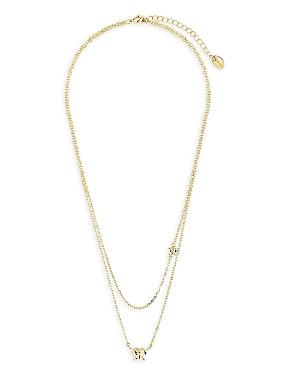 Sterling Forever Butterfly Layered Necklace, 18