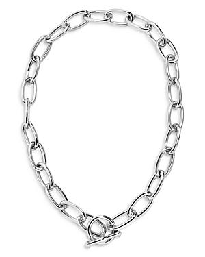 Baublebar Kahlia Oval Link Collar Necklace In Silver Tone, 18