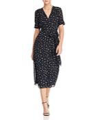 The East Order Ami Floral Wrap Midi Dress