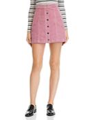 Rag & Bone/jean Rosie Button-front Corduroy Mini Skirt
