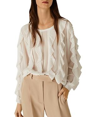 Marella Naxos Pleated Ruffle Blouse