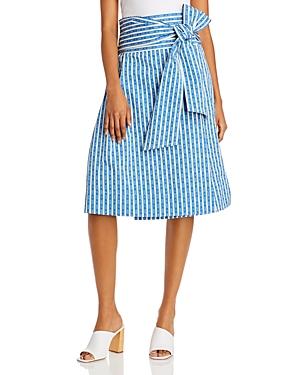 Tory Burch Gemini Link Cotton Wrap Skirt