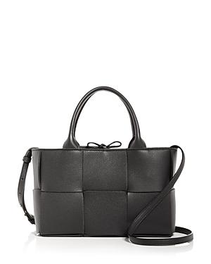 Bottega Veneta Mini Arco Woven Leather Crossbody