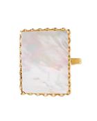 Lana Jewelry 14k Yellow Gold Costa Blanca Mother-of-pearl Ring