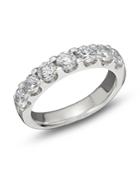 Diamond Certified 7 Stone Band In 18k White Gold, 1.5 Ct. T.w.