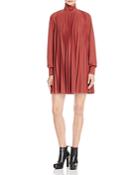 Tracy Reese Pleated Turtleneck Dress