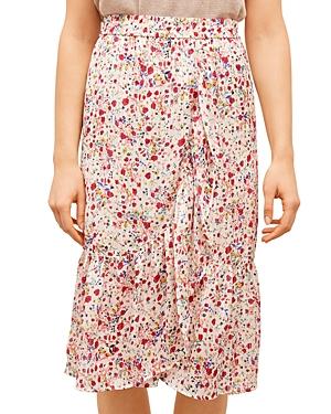 Gerard Darel Jupe Floral Midi Skirt