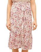 Gerard Darel Jupe Floral Midi Skirt