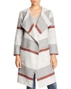 Cupcakes And Cashmere Jolie Yarn Dyed Stripe Blanket Coat