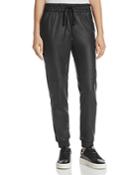 Rebecca Taylor Faux-leather Track Pants