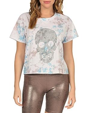 Vintage Havana Tie-dye Rhinestone Skull Tee