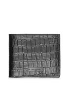 The Kooples Croc-embossed Leather Bi-fold Wallet