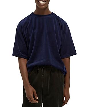 Scotch & Soda Cotton Blend Velour Raglan Tee
