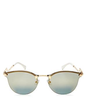 Fendi Women's Mirrored Rimless Cat Eye Sunglasses, 55mm