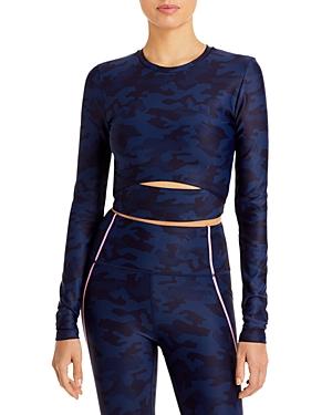 Aqua Athletic Camo Crop Top - 100% Exclusive