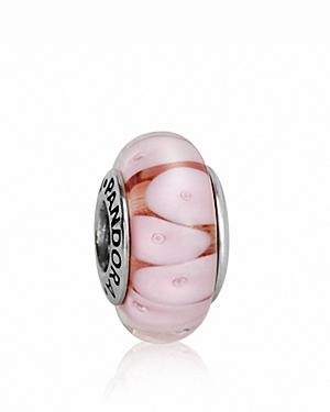 Pandora Charm - Murano Glass & Sterling Silver Rose Looking Glass