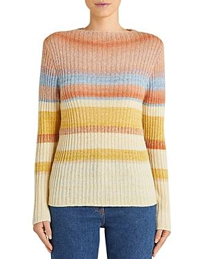 Etro Striped Straight Neck Sweater