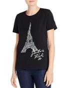 Karl Lagerfeld Paris Sketched Eiffel Tower Tee