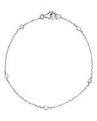 Aqua Sterling Thin Chain Bracelet - 100% Exclusive