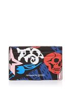 Alexander Mcqueen Printed Leather Card Case