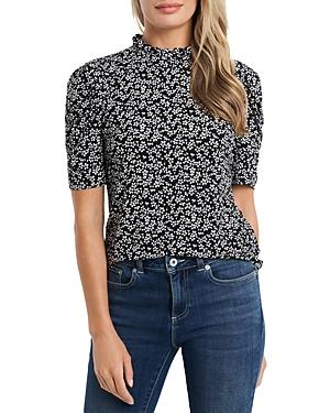 Cece Floral Puff Sleeve Top