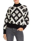 Kate Spade New York Spade Metallic Detail Pullover Sweater