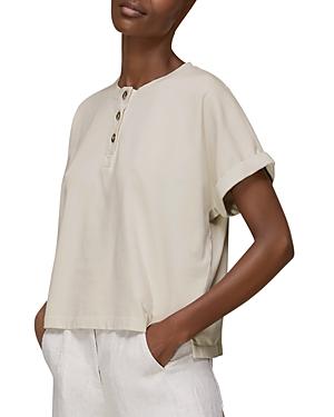 Whistles Round Neck Henley Tee
