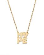 Jane Basch 14k Yellow Gold Hope Necklace With Diamond, 16