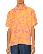 Sandro Psychedelic Print Terry Polo Shirt