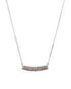 Bloomingdale's Marc & Marcella Diamond Bar Pendant Necklace In Sterling Silver, 0.17 Ct. T.w. - 100% Exclusive