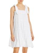 Aqua Lace Trim Tiered Babydoll Dress - 100% Exclusive