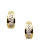 Antonini 18k Yellow Gold Matera Silvermist Diamond Earrings