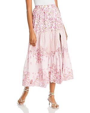 Hemant And Nandita Printed Tiered Midi Skirt