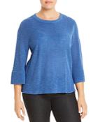 Eileen Fisher Plus Three-quarter Sleeve Sweater