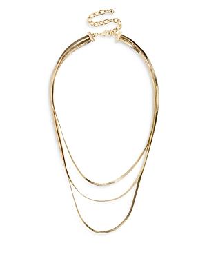 Baublebar Gia Nested Herringbone Link Necklace, 18