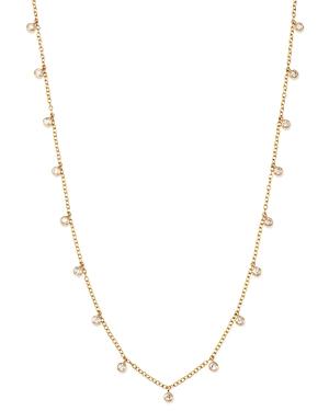 Bloomingdale's Bezel Set Diamond Droplet Necklace In 14k Yellow Gold, 0.40 Ct. T.w. - 100% Exclusive