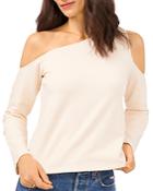 1.state Asymmetric Cold Shoulder Tee